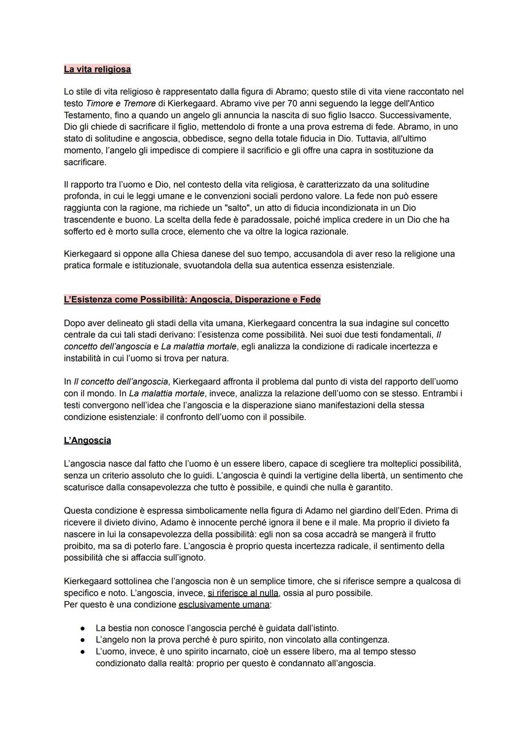 ## KIERKEGAARD
Kierkegaard è considerato il padre dell'esistenzialismo, una corrente filosofica che pone al centro
della riflessione l'uomo