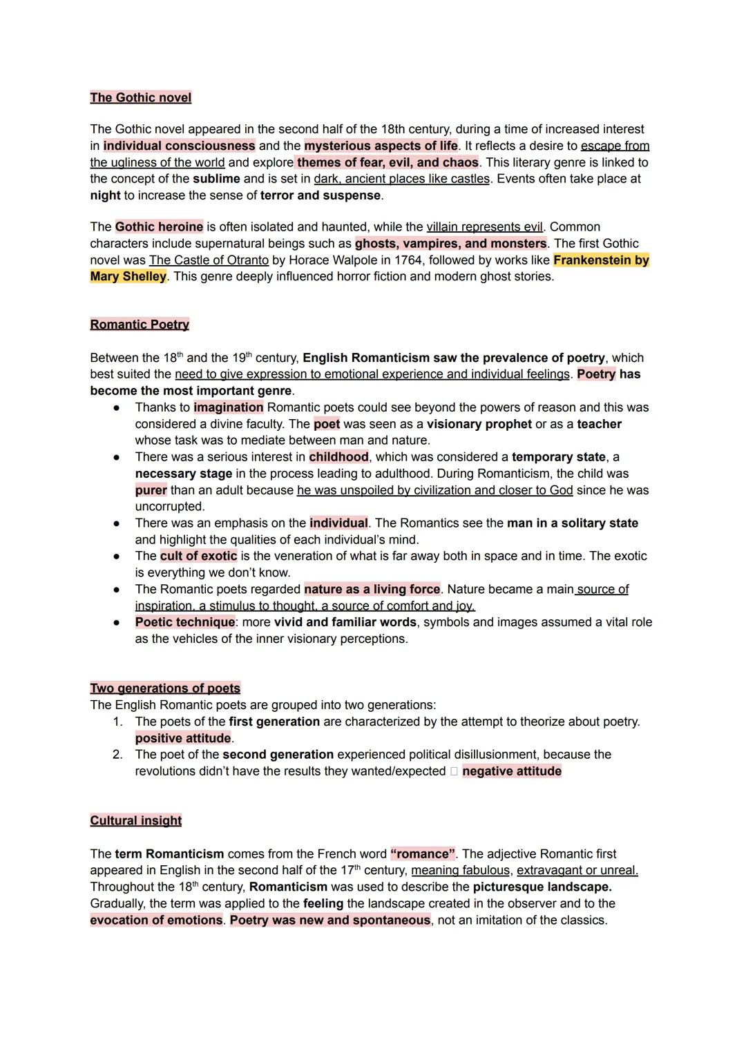 ## THE ROMANTIC AGE
PROGRAMMA INGLESE
The Romantic Age is seen as a reaction against the Enlightenment. Instead of focusing on reason, it
e