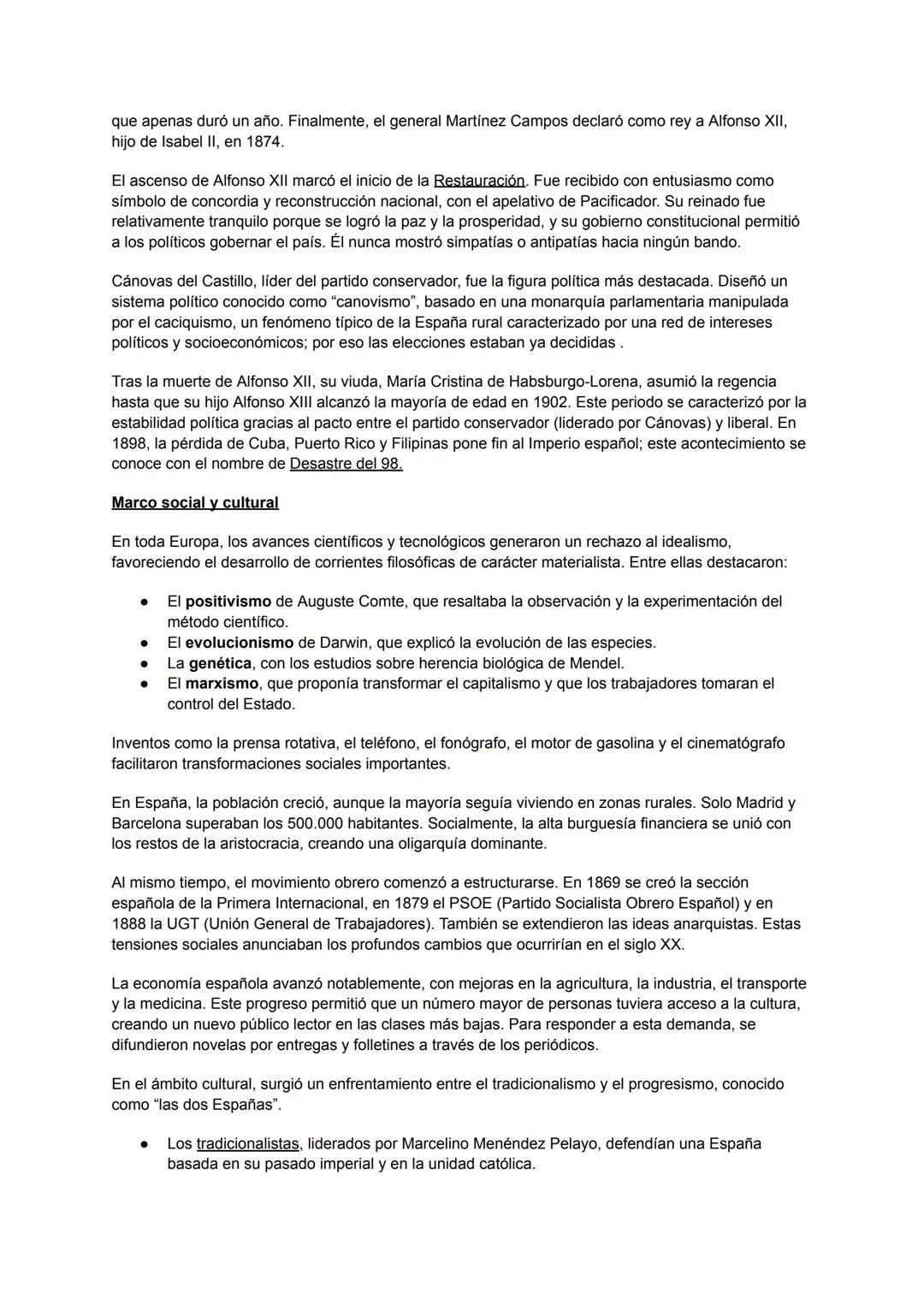 PROGRAMMA SPAGNOLO
EL ROMANTICISMO
Marco historico
El romanticismo se desarrolla en el siglo 19, que se ve marcado por muchos cambios y revo