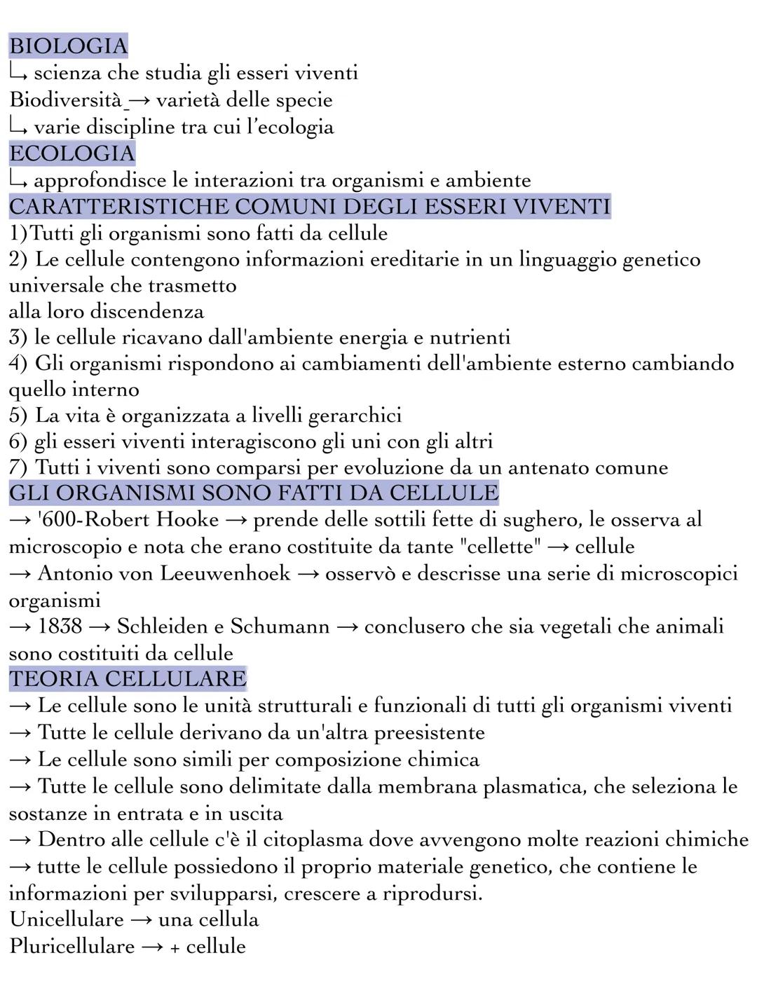 BIOLOGIA
└ scienza che studia gli esseri viventi
Biodiversità → varietà delle specie
└ varie discipline tra cui l'ecologia
ECOLOGIA
└ approf