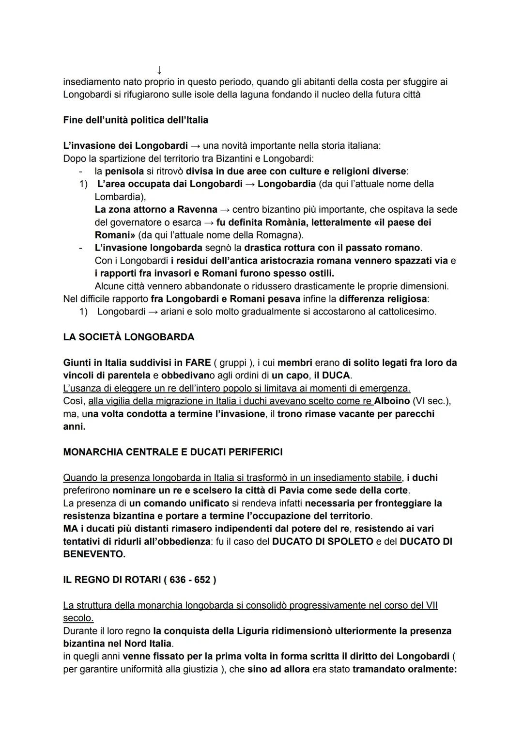 L'ALTO MEDIOEVO
476 d.C. → convenzionalmente la fine dell'epoca antica e l'inizio di una nuova età:
il Medioevo → letteralmente significa et
