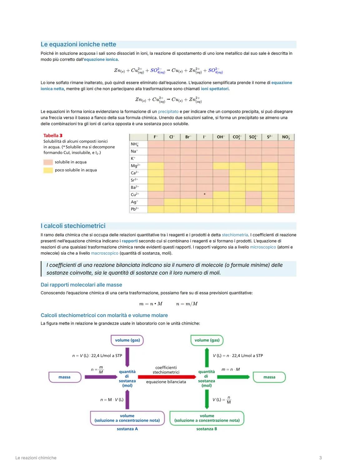 Chimica
A
Le reazioni chimiche
Le equazioni di reazione
Le reazioni chimiche sono trasformazioni che comportano una variazione della
composi