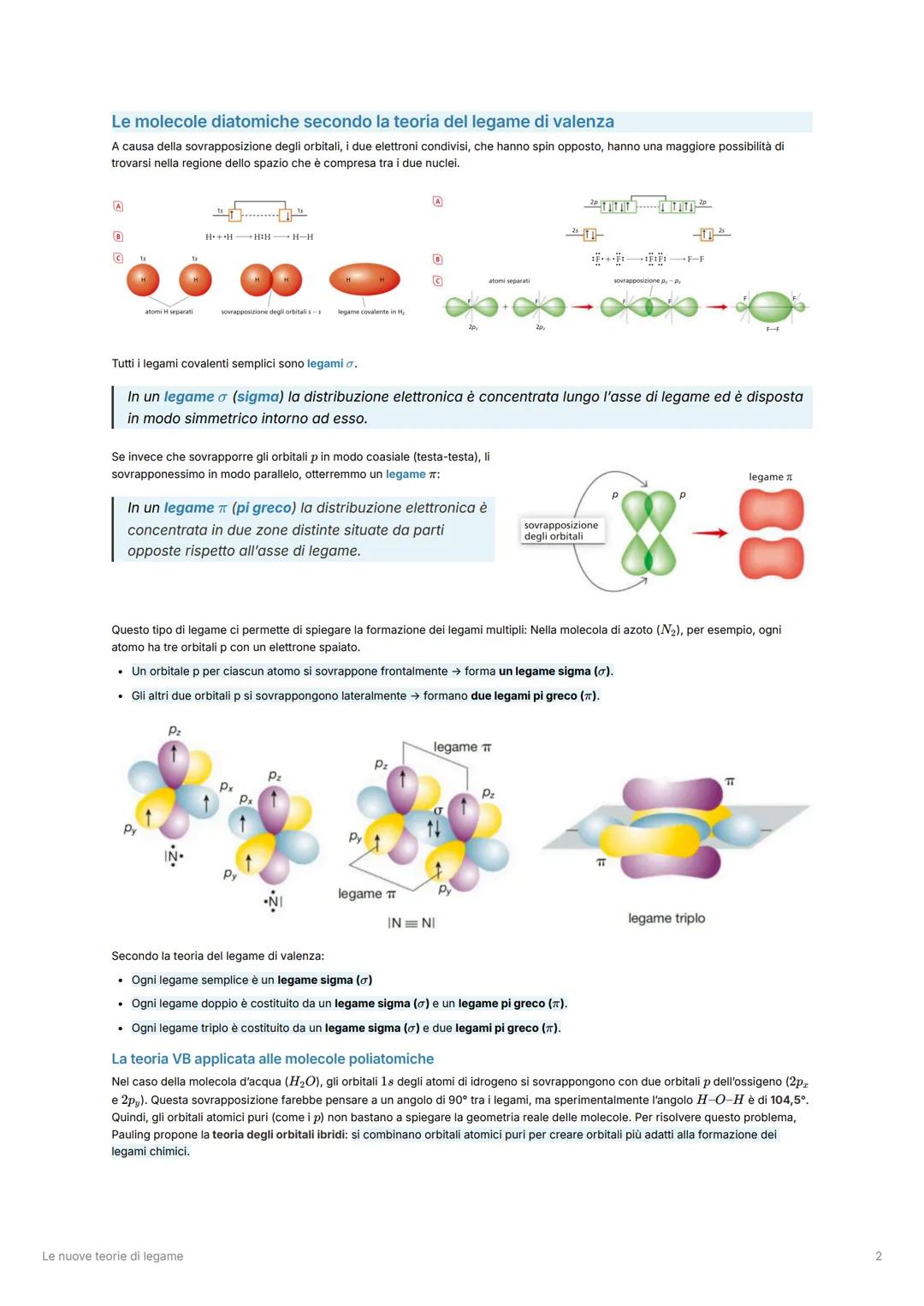 Chimica
Le nuove teorie di legame
I limiti della teoria di Lewis
La teoria di Lewis si basa sulla condivisione di coppie di elettroni per sp