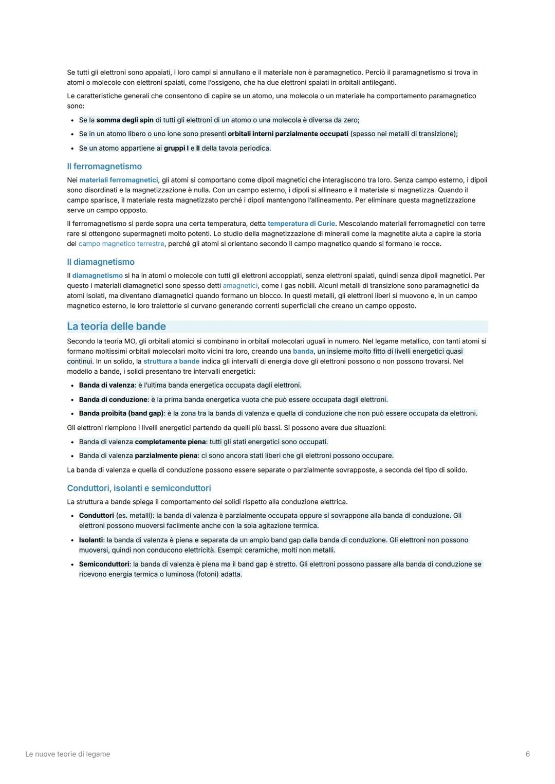 Chimica
Le nuove teorie di legame
I limiti della teoria di Lewis
La teoria di Lewis si basa sulla condivisione di coppie di elettroni per sp