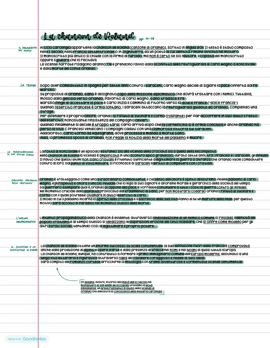 # La chanson de Roland
pp. 37-38
IL HAUGSCRINO
PIU ANTICO
AL CICio carolingio appartiene la chanson de roland (canzone di orlando), scritto