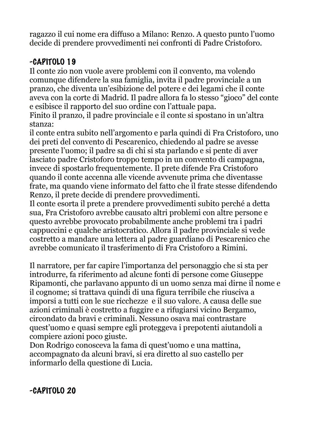 # RIASSUNTI PROMESSI SPOSI
CAPITOLI 16-20
-CAPITOLO 16
Aiutato dalla folla, Renzo si allontana dalla situazione e decide di non
andare né a