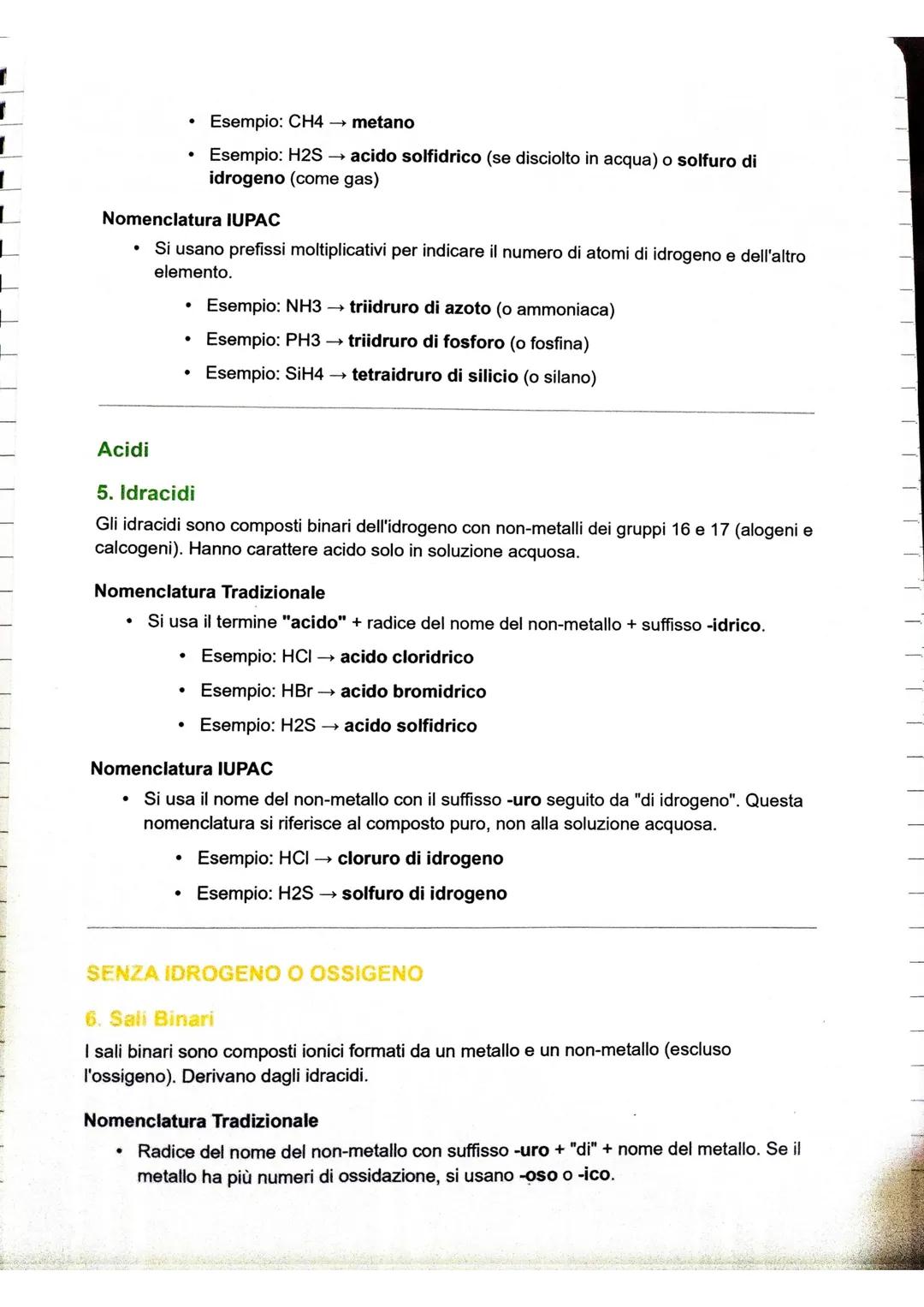 # OSSIGENO
# BINARI
1. Ossidi (Ossidi basici)
Gli ossidi sono composti binari dell'ossigeno con un altro elemento.
Nomenclatura Tradizio