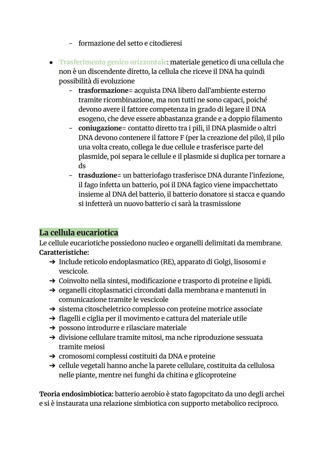 # L'albero della vita, la teoria cellulare e le proprietà della materia
vivente
L'albero della vita è una rappresentazione evolutiva che de