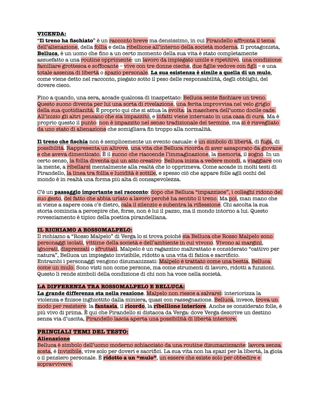 VICENDA:
"Il treno ha fischiato" รจ un racconto breve ma densissimo, in cui Pirandello affronta il tema
dell'alienazione, della follia e del