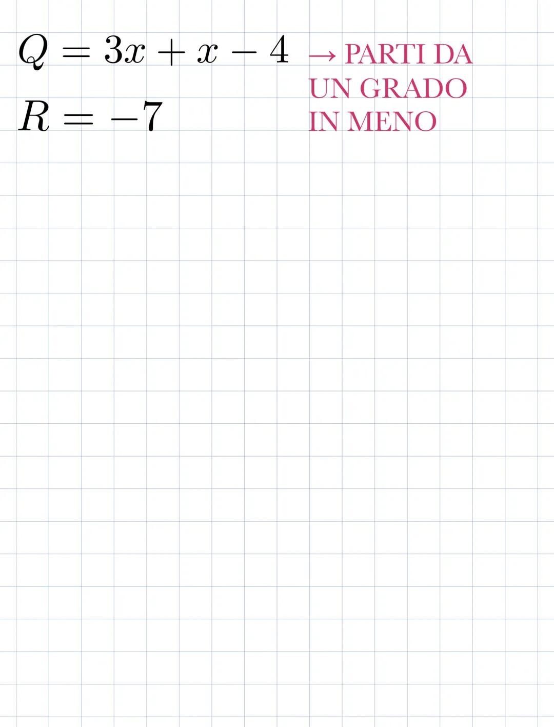 # Scomposizione
dei polinomi
1. RACCOGLIMENTO TOTALE
x² + 4x - 2x → x (x + 4-2)
Raccolgo la 'x' perché è l'unico fattore comune
Si racc