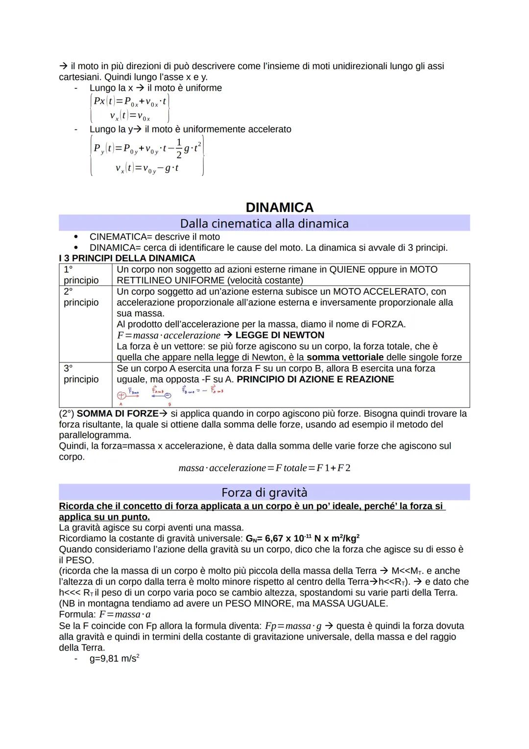 # TEORIA DI FISICA
FISICA = scienza delle leggi fondamentali della natura composta da teoria ed esperimenti (non c'è
l'uno se non c'è l'latr