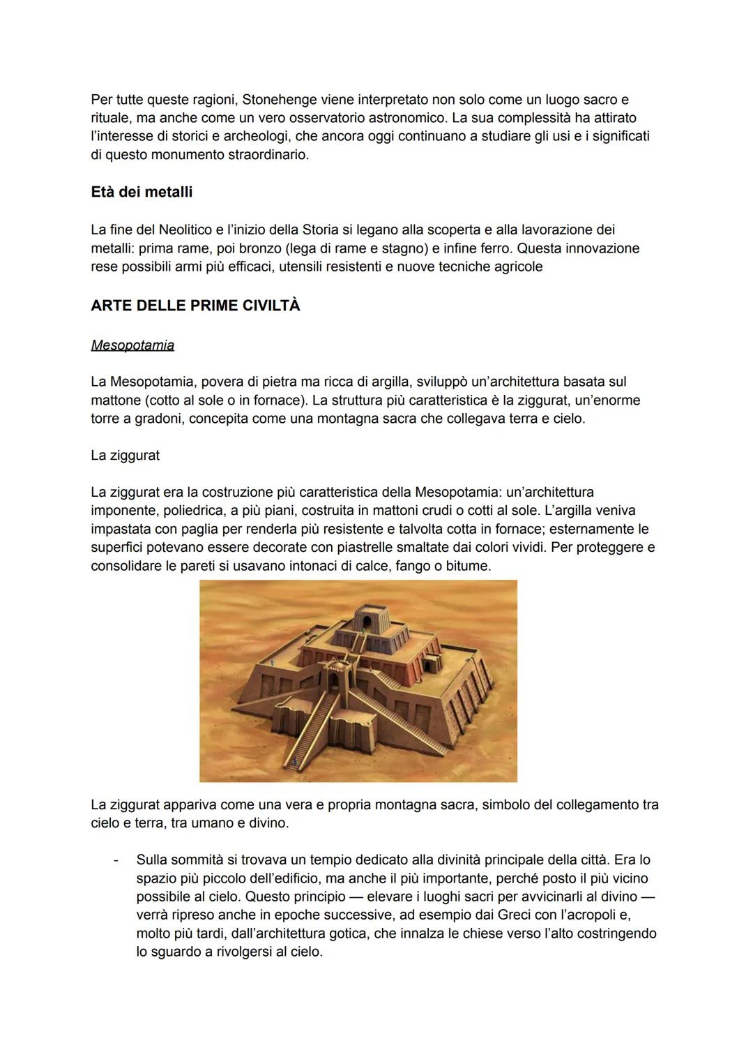 # ARTE DELLA PREISTORIA E DELLE
PRIME CIVILTÀ
Preistoria
Il termine Preistoria significa letteralmente "prima della storia", cioè prima de