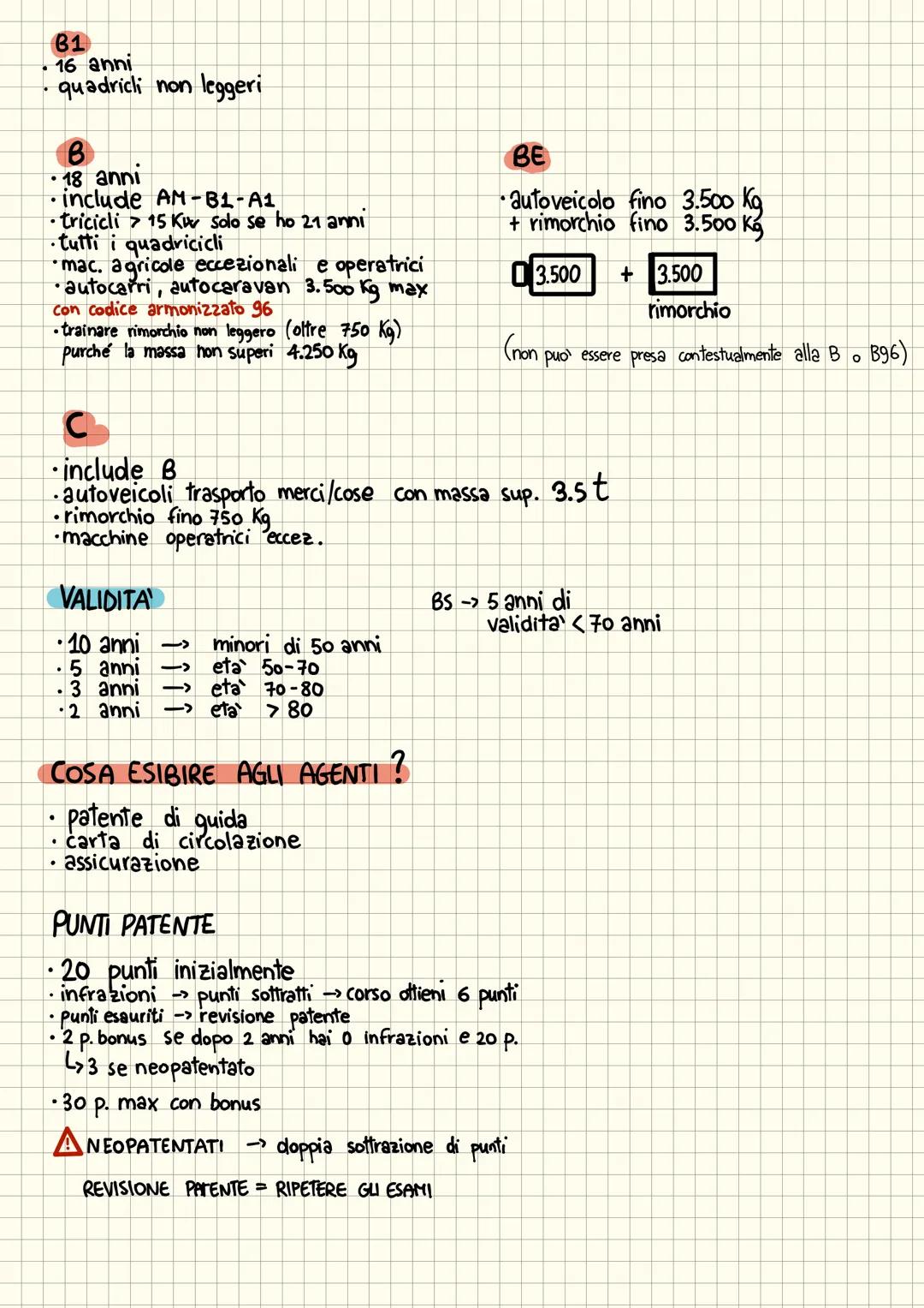 # TIPOLOGIE DI VEICOLI
CICLOMOTORI
• 203 ruote
•max 45 km/h e 50 cm³
• quadricicli leggeri
fino 425 kg emax 6 Kw
AUTOVEICOLI
autovett