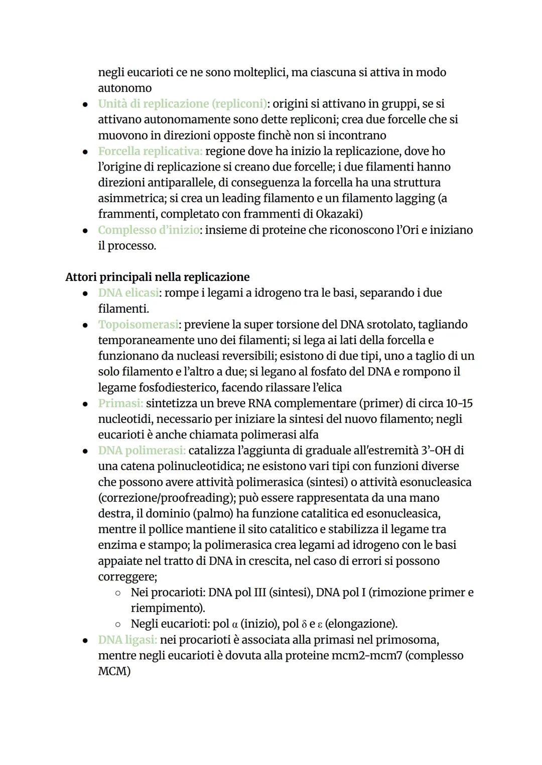 # La replicazione del DNA
La replicazione è il processo con cui una cellula copia il proprio DNA prima
della divisione cellulare. È semicon