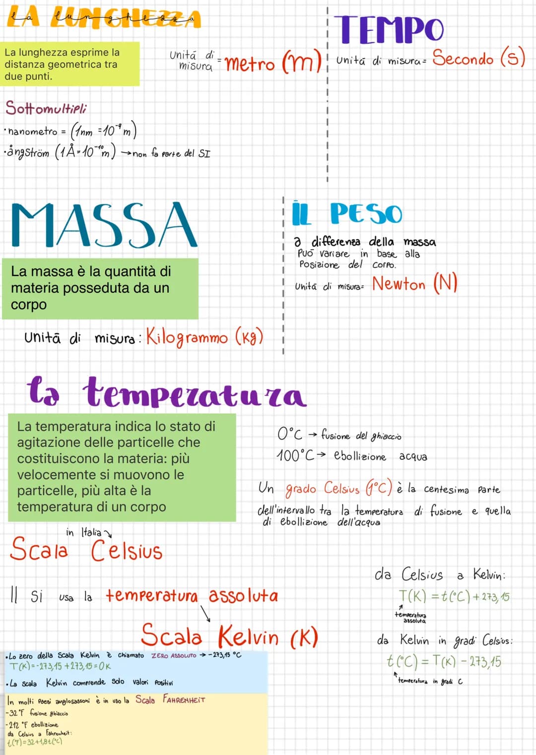 # LE GRANDEZZE Fisiche
# EMISURE
La grandezza fisica è una
proprietà di un corpo che
può essere misurata
Misurare significa
confrontare la