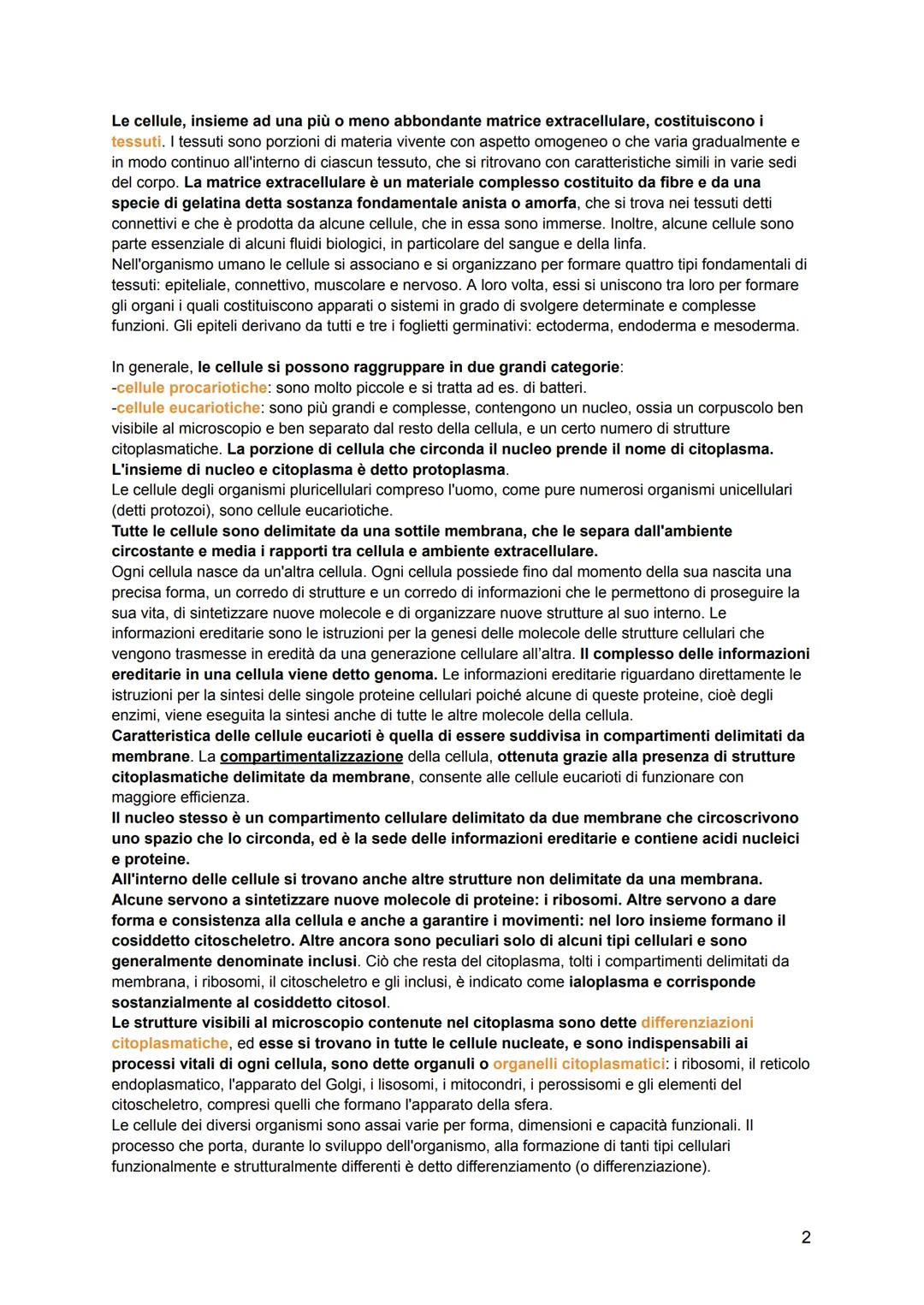 # ISTOLOGIA
L'istologia viene divisa in:
-citologia: lo studio della struttura della cellula e delle sue parti
-istologia: lo studio dell