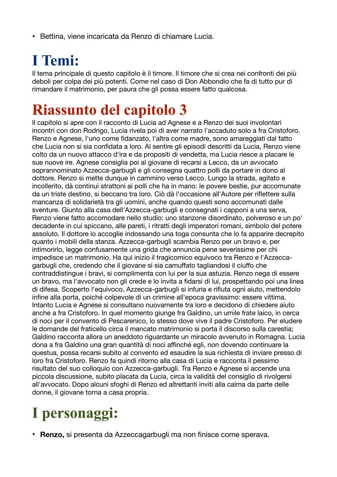 # Riassunto del capitolo 1
Il racconto inizia con un'ampia, minuta, realistica, visione del paesaggio in cui si colloca il
paese della Lomb