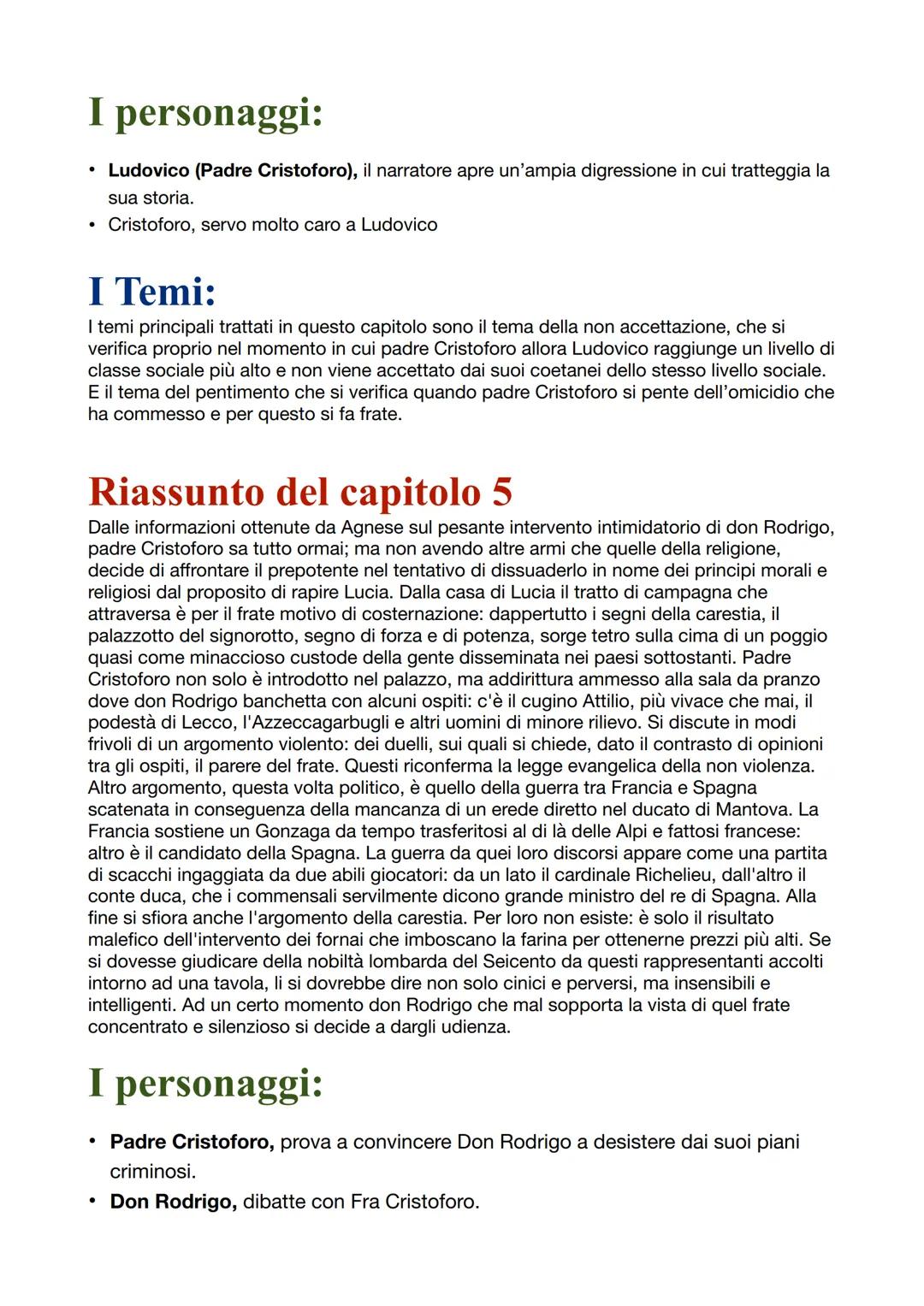 # Riassunto del capitolo 1
Il racconto inizia con un'ampia, minuta, realistica, visione del paesaggio in cui si colloca il
paese della Lomb
