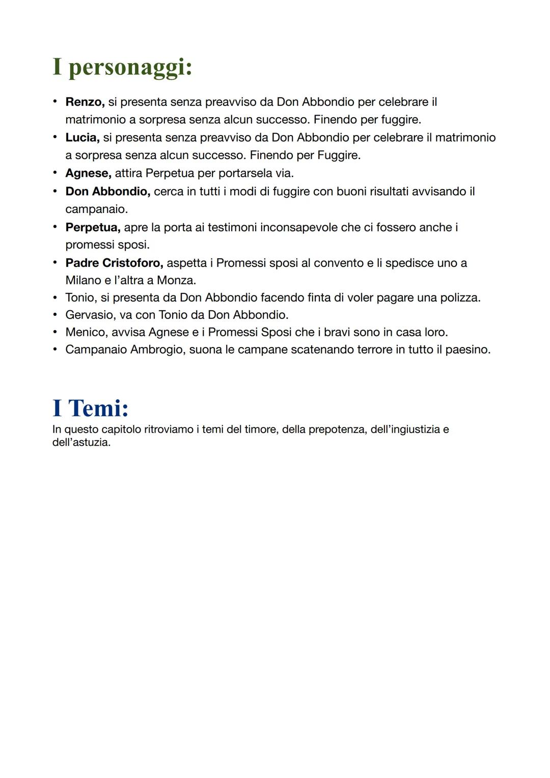 # Riassunto del capitolo 1
Il racconto inizia con un'ampia, minuta, realistica, visione del paesaggio in cui si colloca il
paese della Lomb