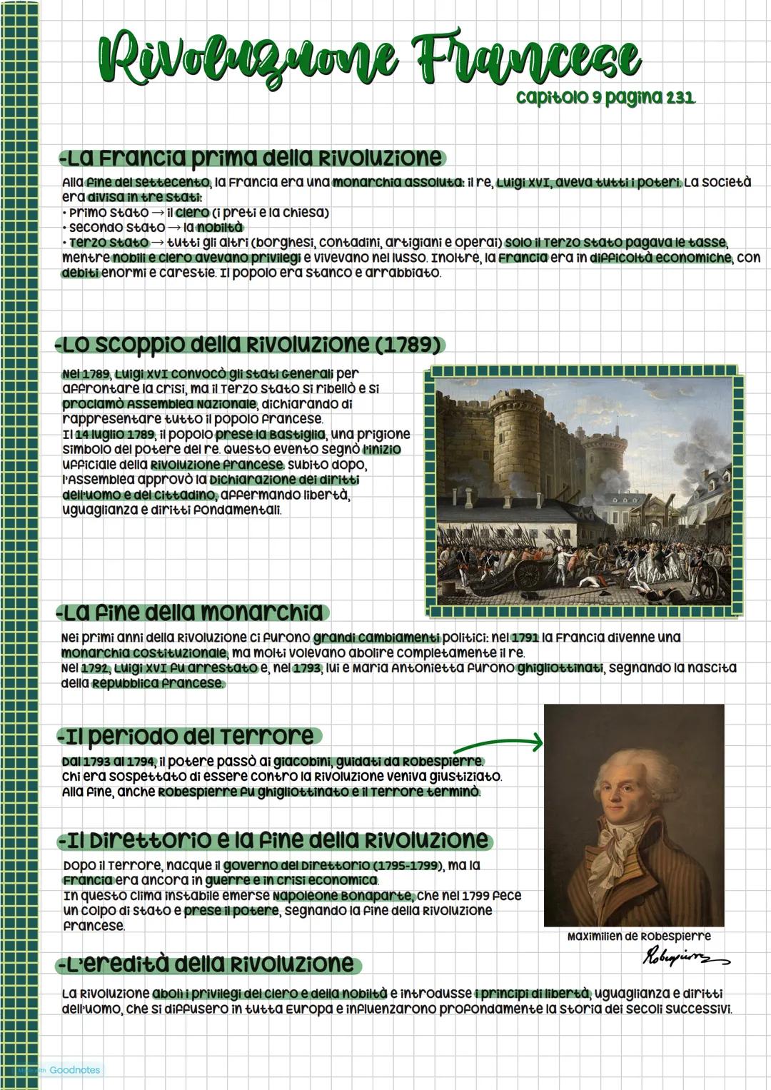 # Rivoluzione Francese
capitolo 9 pagina 231.
-La Francia prima della rivoluzione
Alla fine del settecento, la Francia era una monarchia