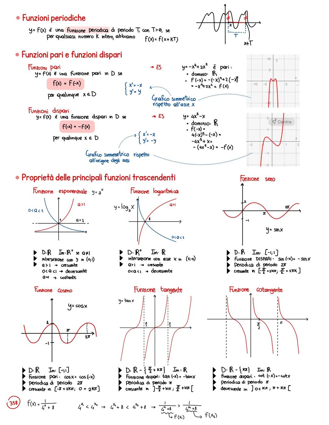 1. Funzioni reali di variabile reale
• Definizione di funzione
Dati due sottoinsiemi A e B (non woti) di R, una funzione ƒ da A a B è una