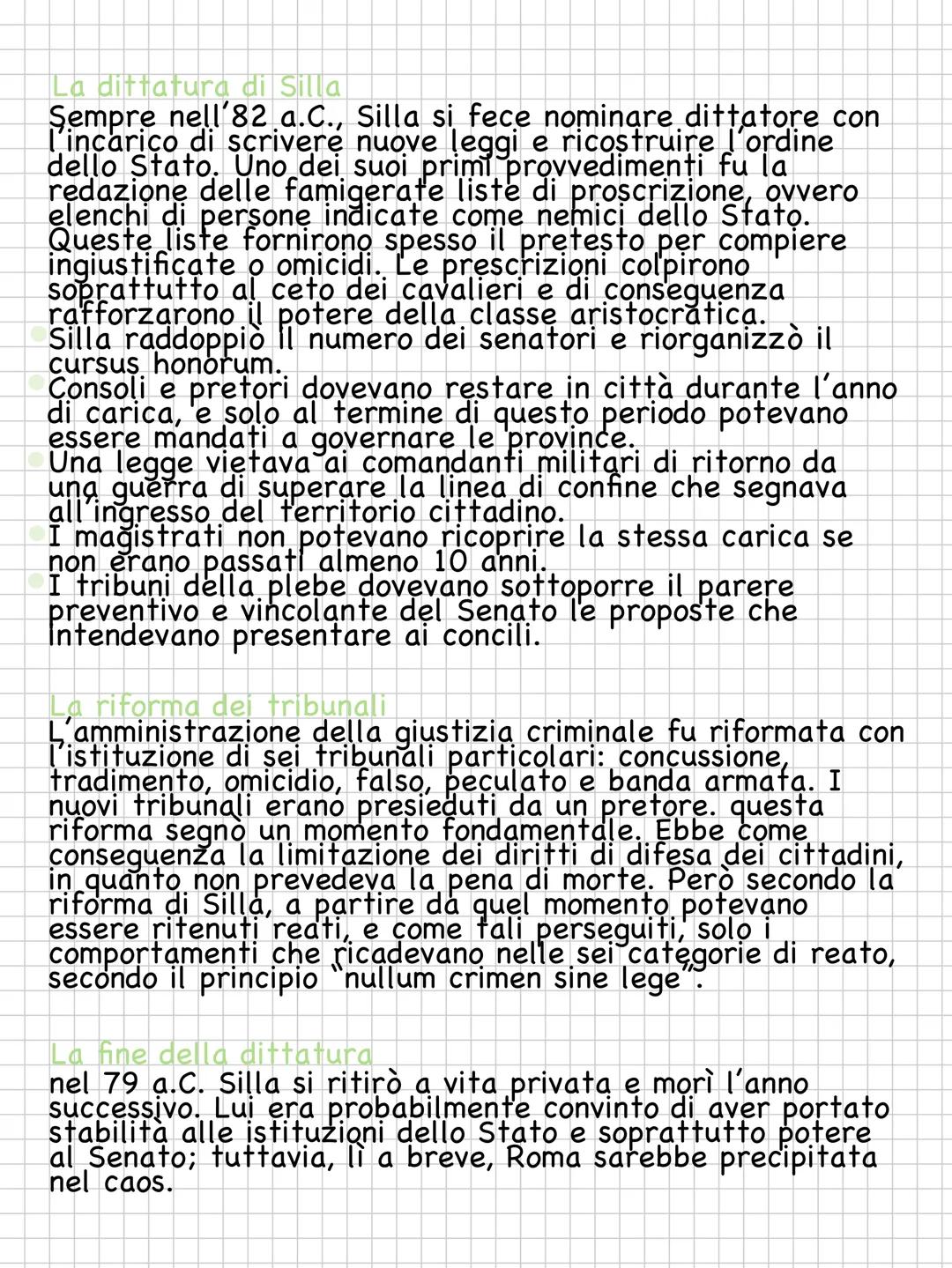 # Silla:la reazione aristocratica
La querra sociale
I socii italici continuavano a chiedere la cittadinanza, ma
rimanevano ignorati dalla c