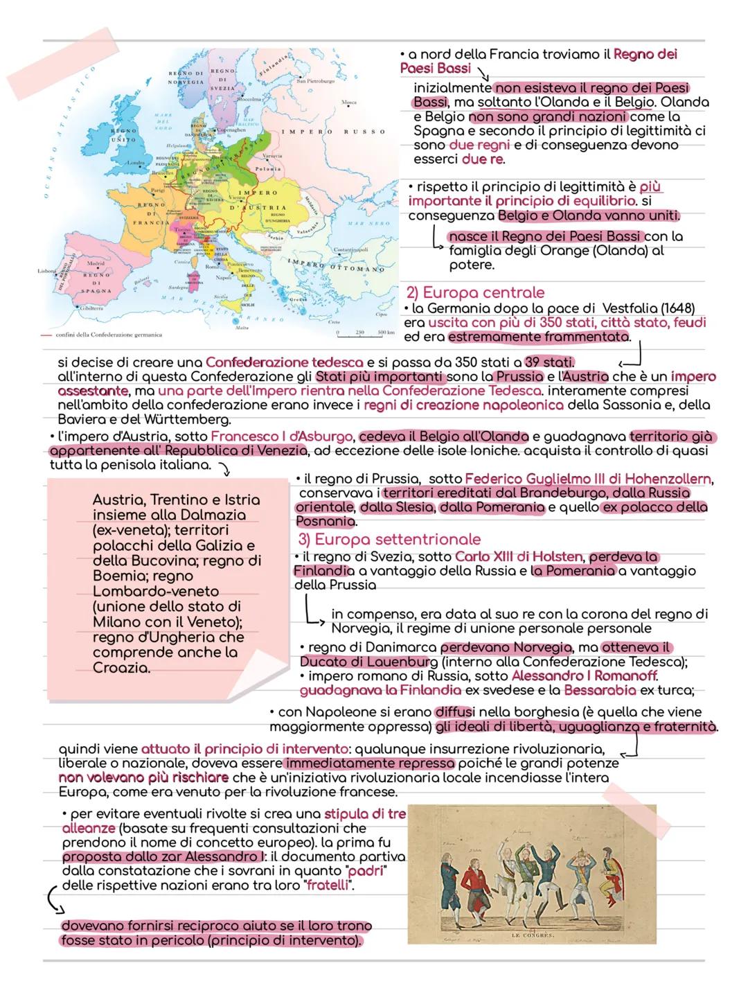 # La Restaurazione
l'impero napoleonico raggiunse la sua massima estensione nel 1812
quando l'intera Europa continentale dipendeva direttam