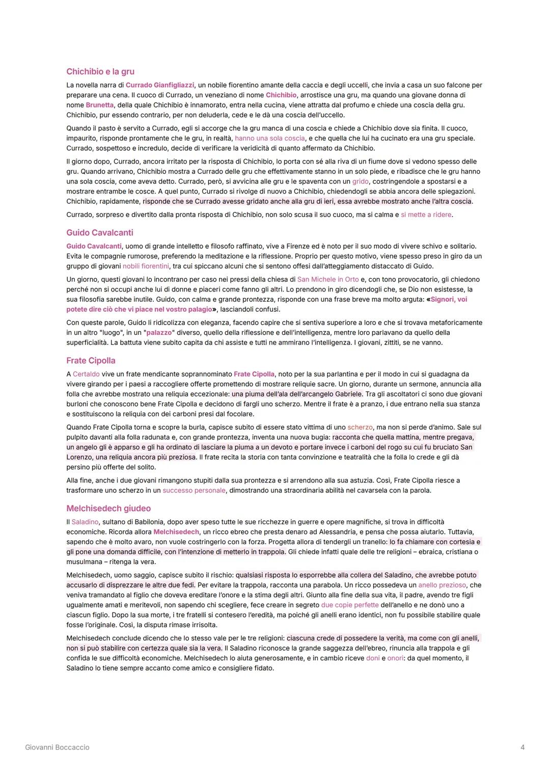 # Italiano
Giovanni Boccaccio
La vita
Giovanni Boccaccio nacque nel 1313, a Certaldo o Firenze, figlio illegittimo di un mercante. Trasfe