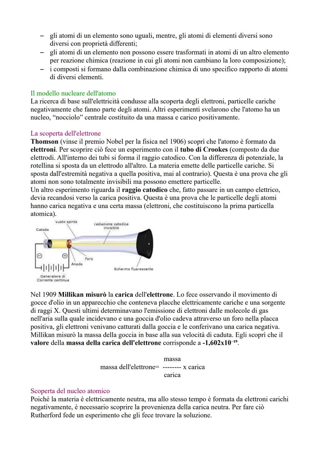 # Chimica generale
e inorganica # LA MATERIA
La chimica si occupa dello studio della materia e delle sue proprietà, delle
trasformazioni ch