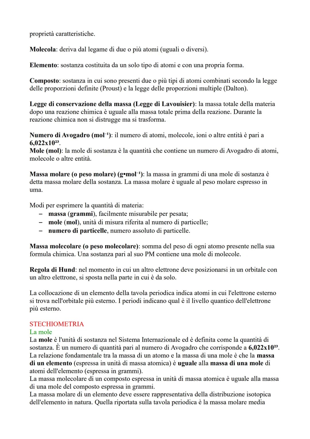 # Chimica generale
e inorganica # LA MATERIA
La chimica si occupa dello studio della materia e delle sue proprietà, delle
trasformazioni ch