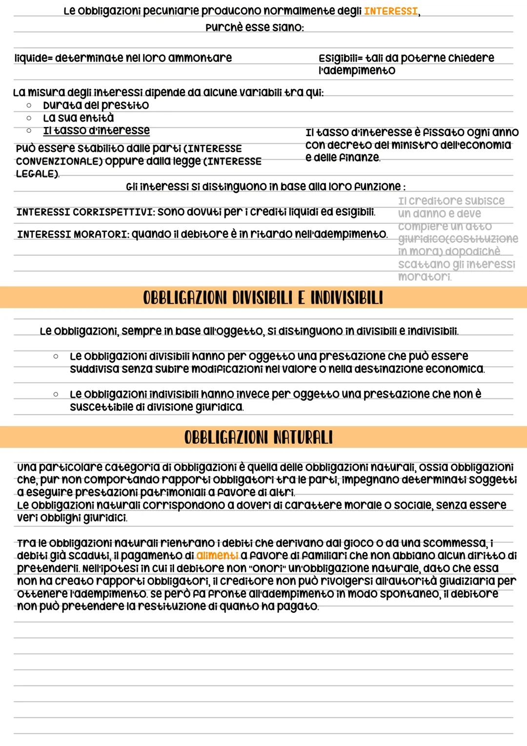 # Le obbligazioni
L'obbligazione è un rapporto giuridico in base al quale un soggetto (debitore) deve tenere
un determinato comportamento c