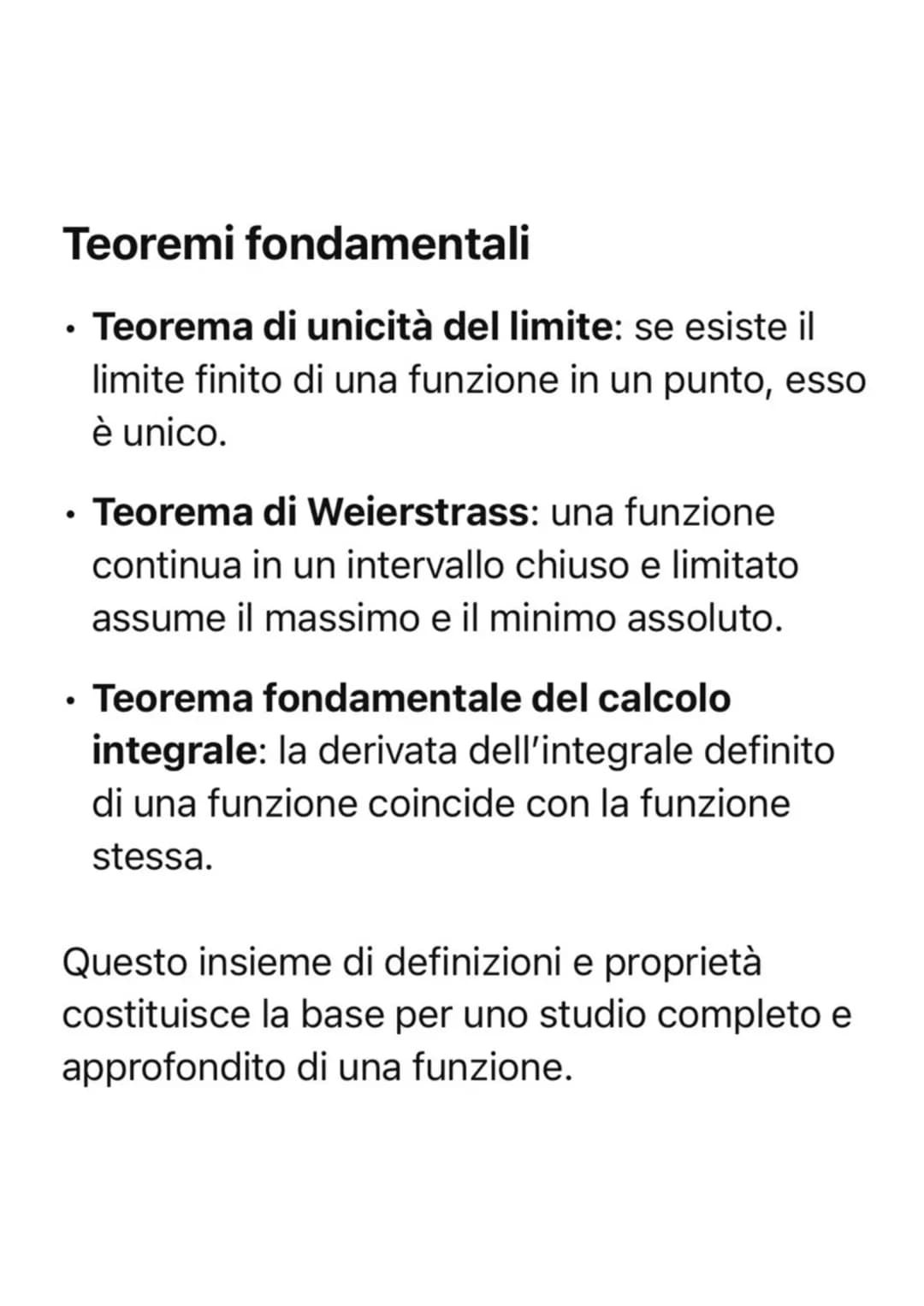 Studio di una funzione: definizioni e
proprietà
Una funzione è una relazione che associa a
ogni elemento di un sottoinsieme del dominio
un