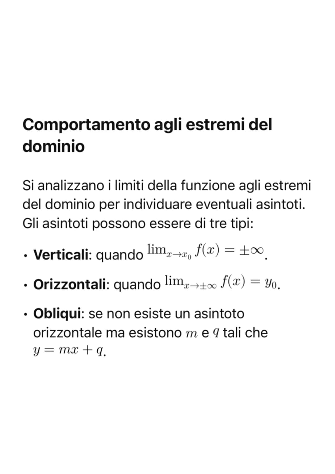 Studio di una funzione: definizioni e
proprietà
Una funzione è una relazione che associa a
ogni elemento di un sottoinsieme del dominio
un