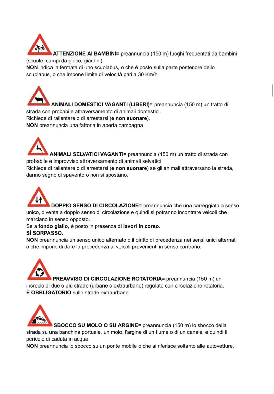# CAPITOLO 2 SEGNALI DI PERICOLO
STRADA DEFORMATA=preannuncia una strada deformata, in cattivo stato,
dissestata o con pavimentazione irreg