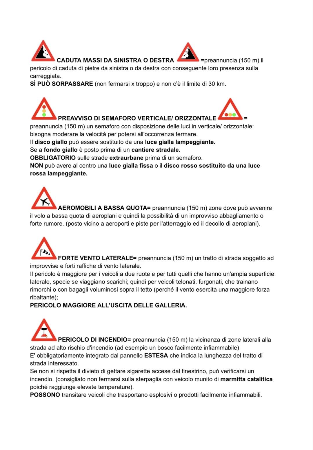 # CAPITOLO 2 SEGNALI DI PERICOLO
STRADA DEFORMATA=preannuncia una strada deformata, in cattivo stato,
dissestata o con pavimentazione irreg