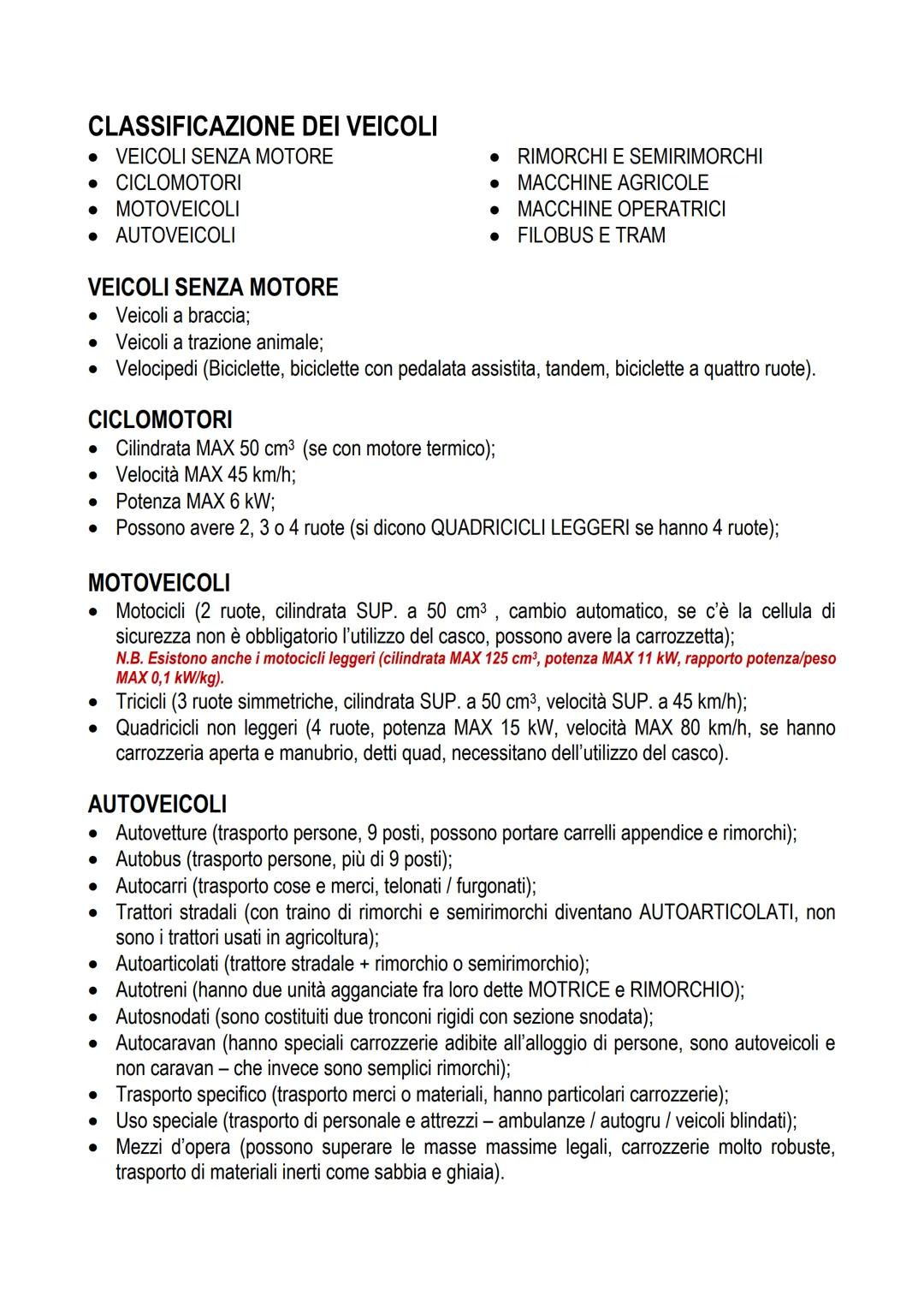 # LIMITI DI VELOCITÀ
- IN BASE AL TIPO DI STRADA
| TIPO DI STRADA | LIMITI DI VELOCITÀ | NEOPATENTATI (patentati da meno di tre a