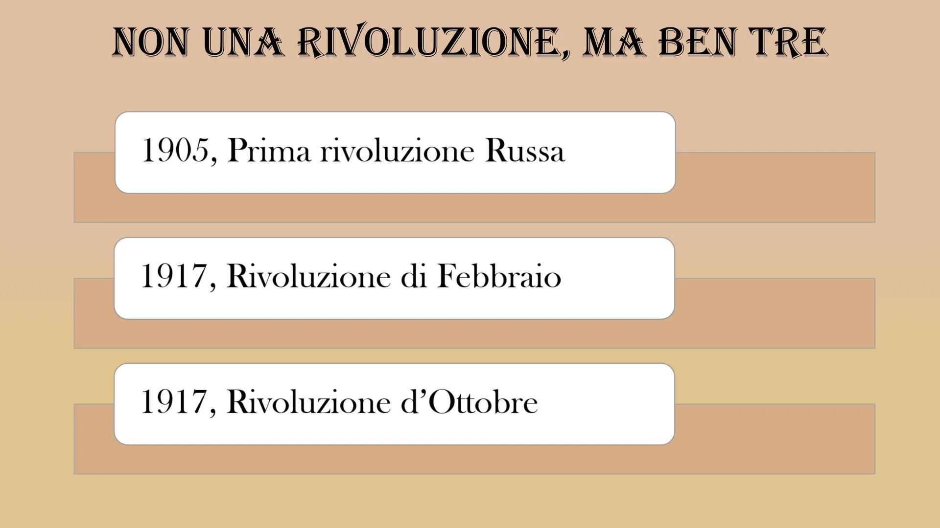 # LA RIVOLUZIONE RUSSA LA RIVOLUZIONE RUSSA è un momento decisivo della storia del
novecento, e per capirla bisogna partire dalla situazione