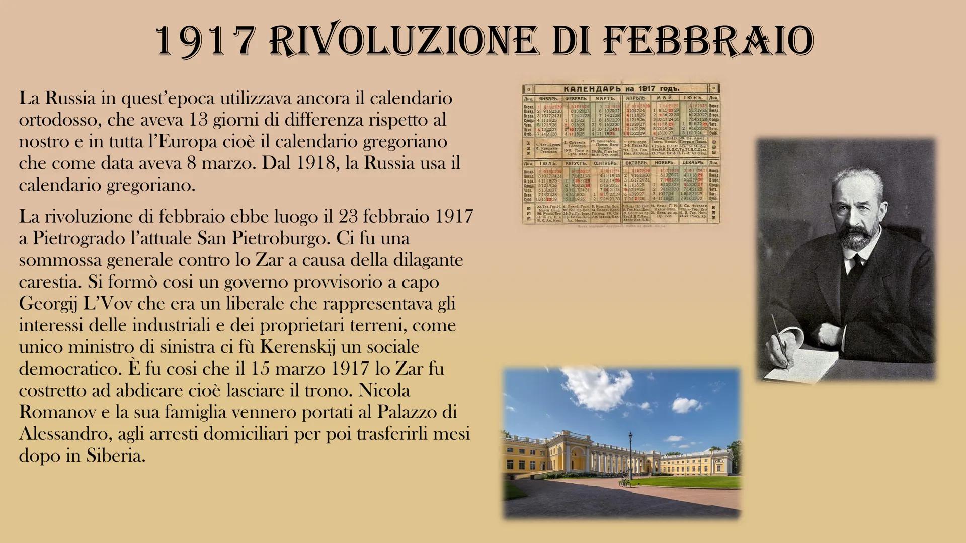 # LA RIVOLUZIONE RUSSA LA RIVOLUZIONE RUSSA è un momento decisivo della storia del
novecento, e per capirla bisogna partire dalla situazione