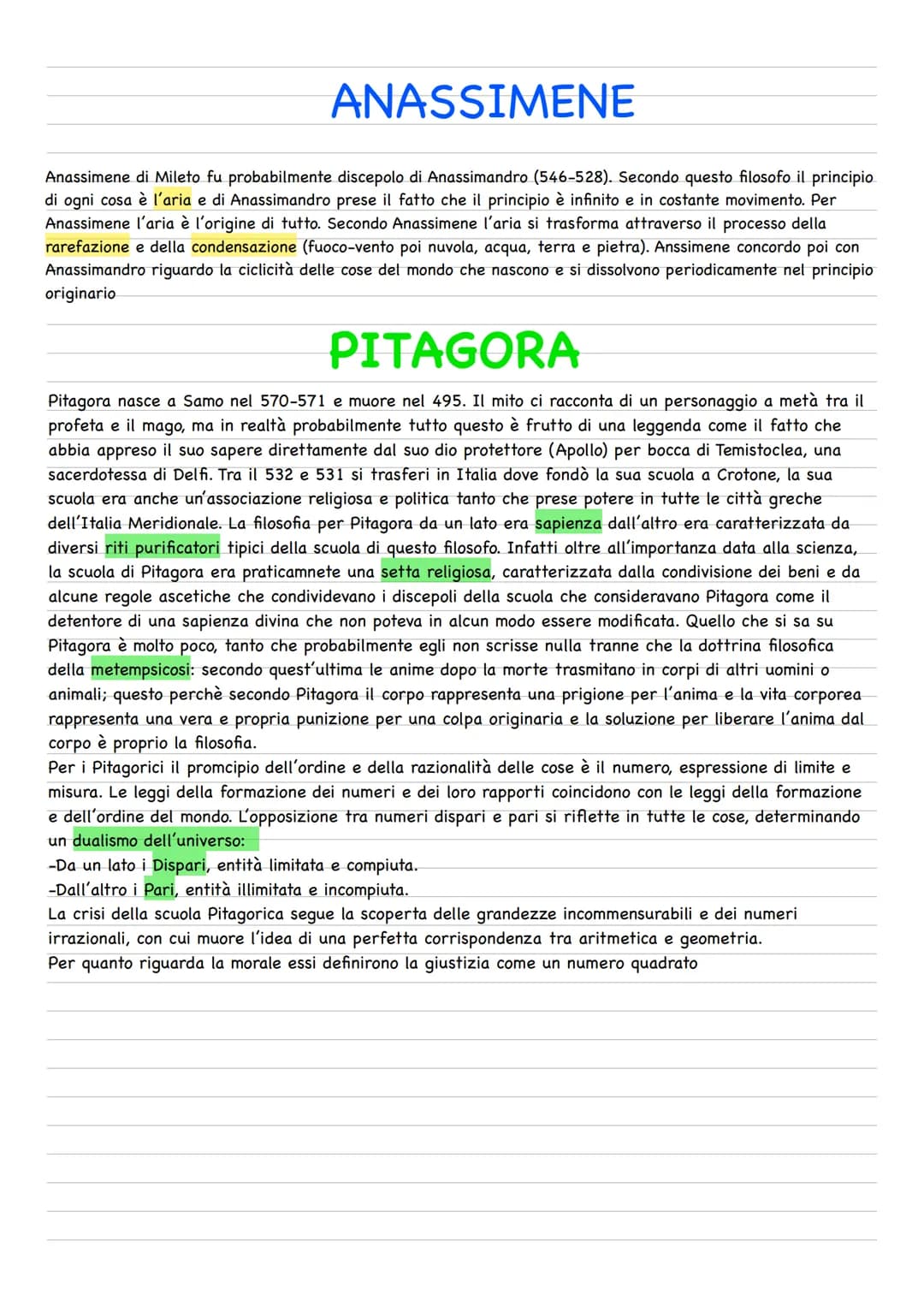 # LA SCUOLA IONICA DI MILETO
La scuola di Mileto fiorì nel VI a. C. nelle colonie greche della Ionia ossia nella parte meridionale dell'Asi