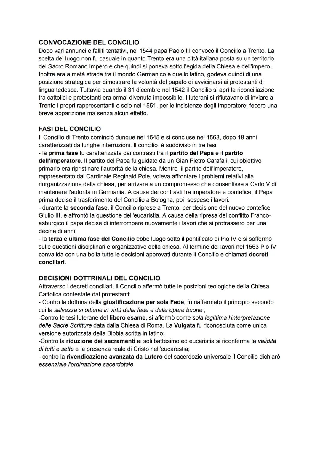 # LA CONTRORIFORMA
Di fronte alla diffusione delle dottrine protestanti e alla rottura dell'unità religiosa cristiana, la Chiesa Cattolica i