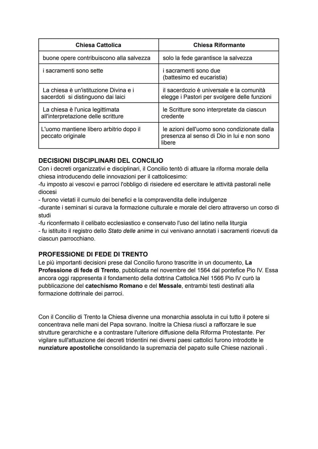 # LA CONTRORIFORMA
Di fronte alla diffusione delle dottrine protestanti e alla rottura dell'unità religiosa cristiana, la Chiesa Cattolica i