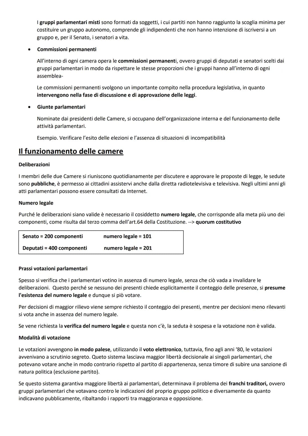 # IL PARLAMENTO
È l'organo costituzionale titolare del potere legislativo
È composto da 2 camere:
- Camera dei deputati --> 400 membri, sed