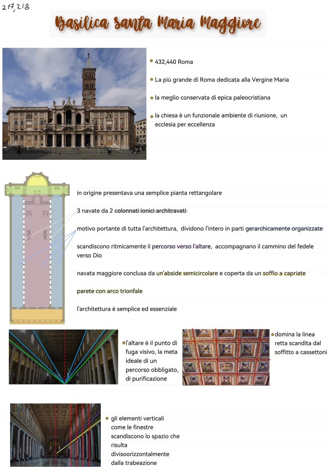 216
# architettura paleocristiana
## STRUTTURA DI UNA BASILICA
* tempi pagani inappropriati ed inadeguati perchè troppo piccoli
* la liturgi