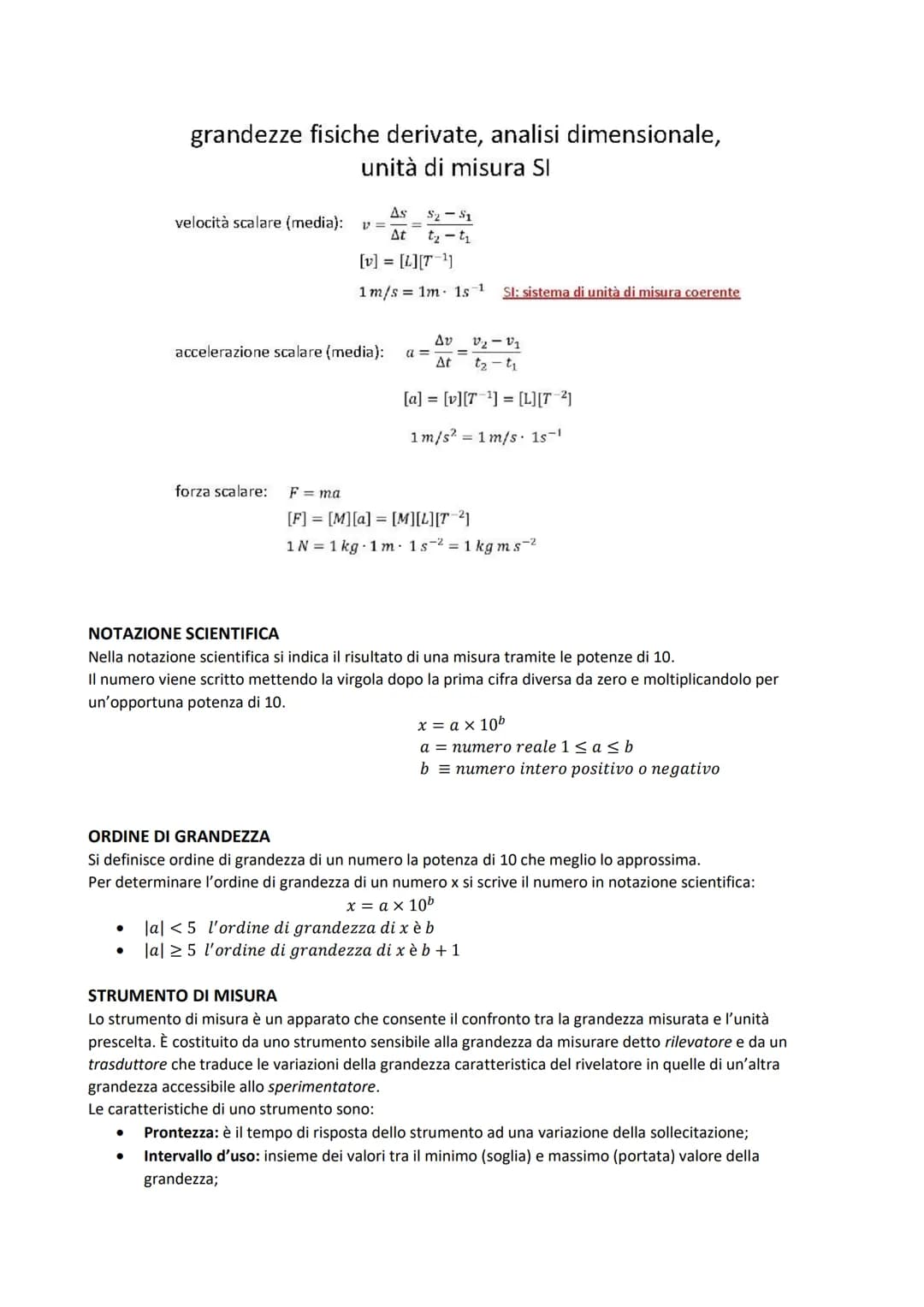 # Formulario di Fisica Generale I
## Cinematica
Velocità: $\vec{v} = \frac{d\vec{r}}{dt}$
Accelerazione: $\vec{a} = \frac{d\vec{v}}{dt} = \