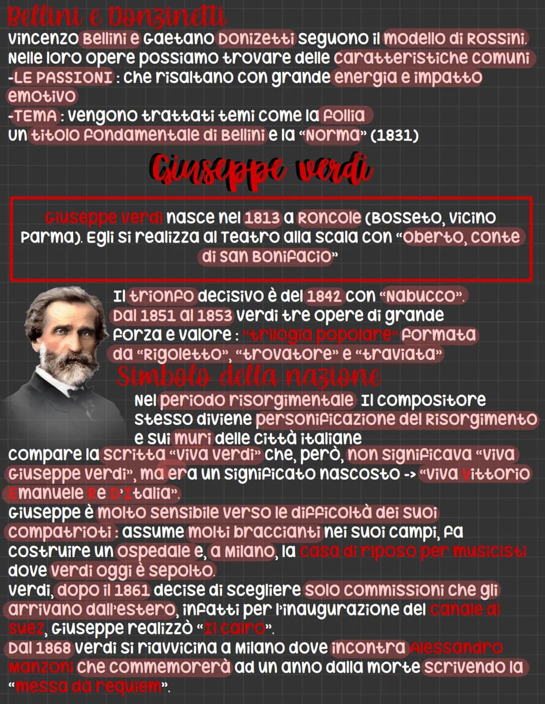 # Bellini e Donzinetti
Vincenzo Bellini e Gaetano Donizetti seguono il modello di ROSSini.
Nelle loro opere possiamo trovare delle caratteri