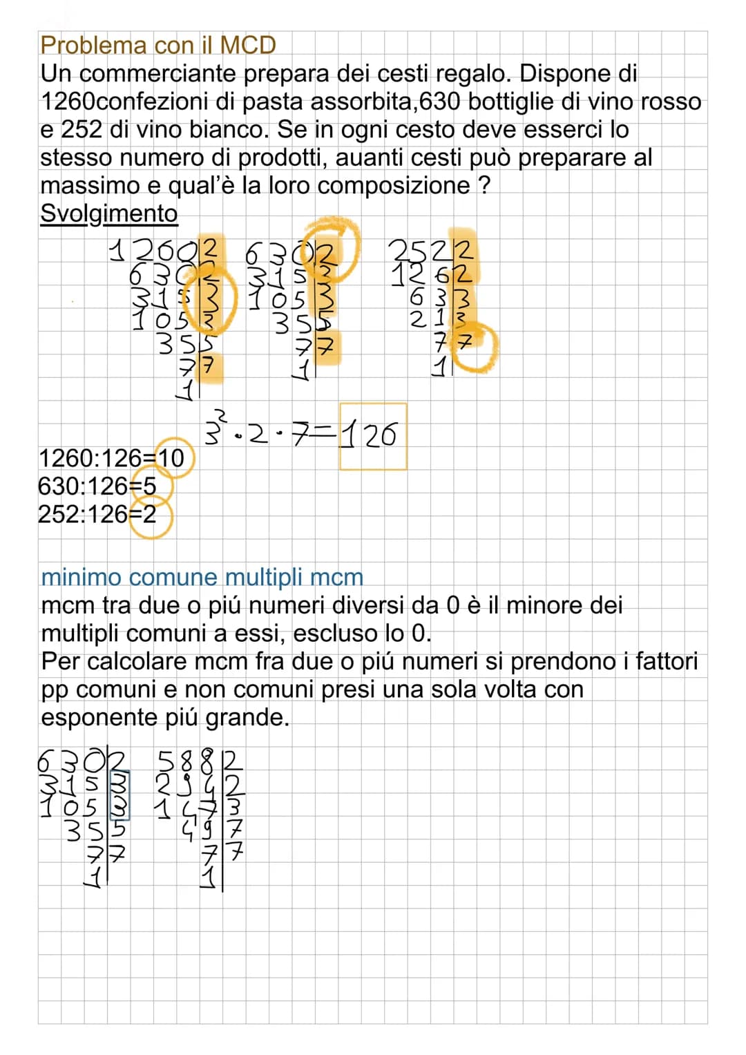 # DIVISORI & MULTIPLI
Un numero è divisore di $a$ se il quoziente $a:b$ è esatto.
Esempio $40:5=8$ è un divisore
$40:3=13$ con resto $1$ NON