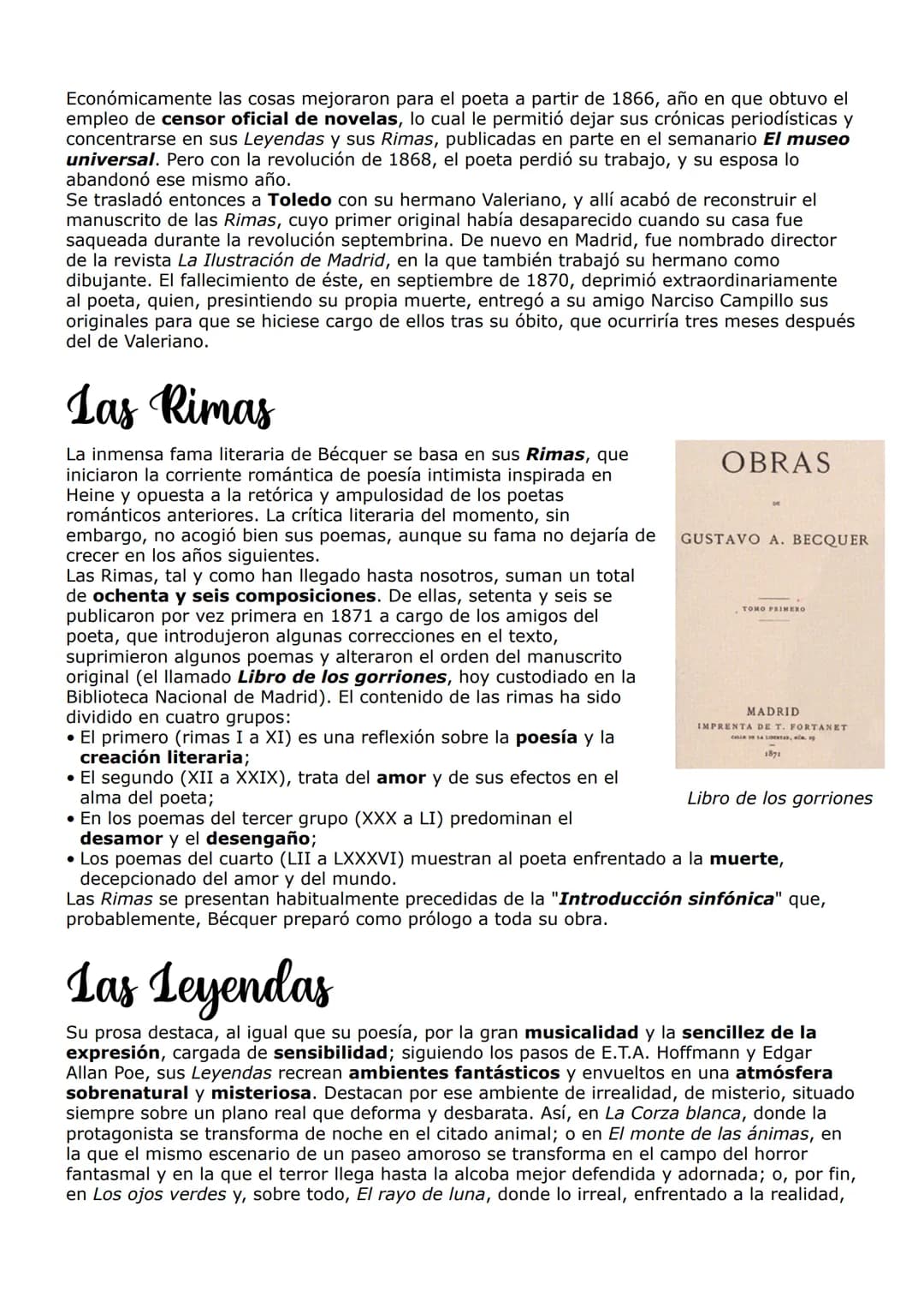 # Gustavo Adolfo Bécquer
Junto con Rosalía de Castro, es el máximo representante de la **poesía posromántica**,
tendencia que tuvo como ras