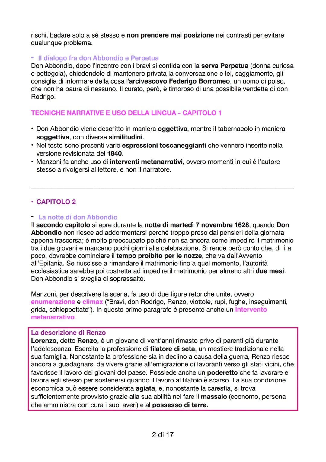 # I PROMESSI SPOSI - RIASSUNTO CAPITOLI 1-10
## CAPITOLO 1
- Il territorio di Lecco
Il romanzo inizia con la descrizione della parte merid