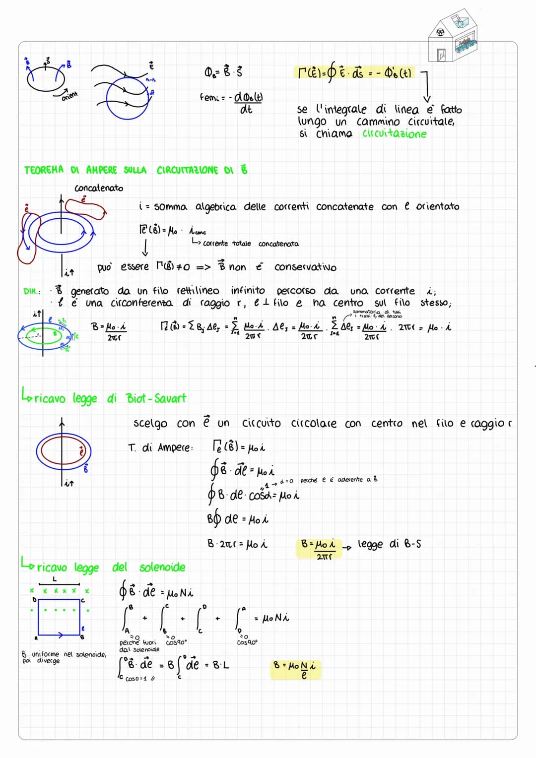 # elettromagnetismo
$\\vec{A}=0$
$\\Phi(B) = \\vec{B} \\cdot \\vec{A} \\cos d$
$= BA$
$= B \\cdot e \\cdot x = B \\cdot e \\cdot v \\Delta