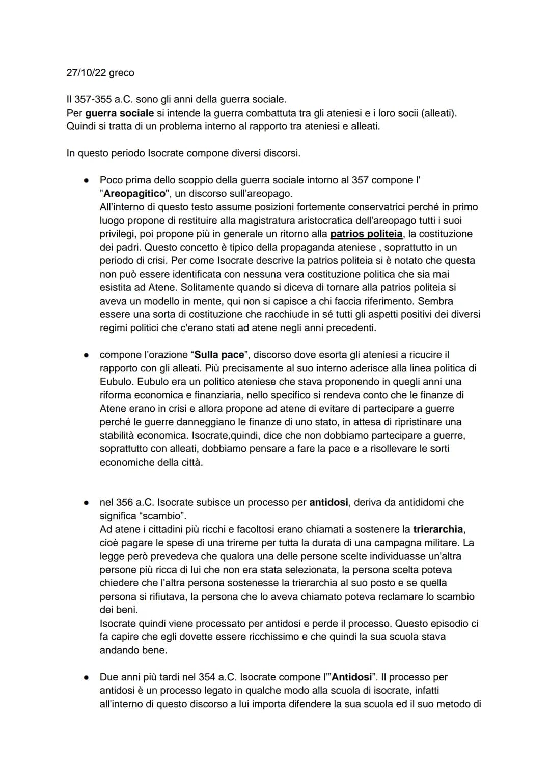ISOCRATE 20/10/22
## VITA
Nasce ad Atene nel 436 a.C.. Il padre si chiamava Teodoro ed era il proprietario di una fabbrica di auloi.
Secon